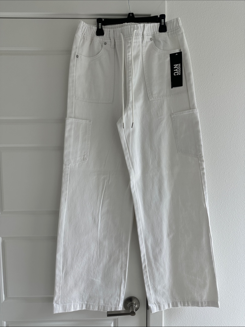NWT NYDJ White Wide Leg Cargo Jeans - Women's Flare & Wide Leg Medium